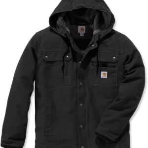 Carhartt Men's Relaxed Fit Washed Duck Sherpa-Lined Utility Jacket