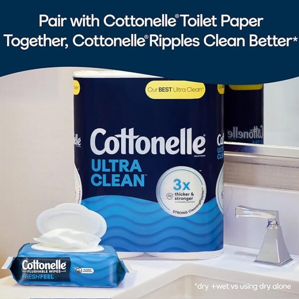 Cottonelle Fresh Feel Flushable Wet Wipes - Image 3
