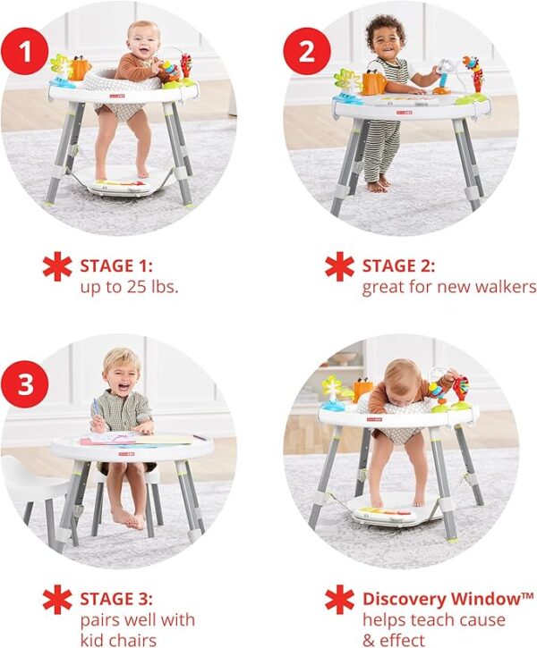 Skip Hop Baby Activity Center: Interactive Play Center with 3-Stage Grow-with-Me Functionality, 4mo+, Explore & More - Image 3