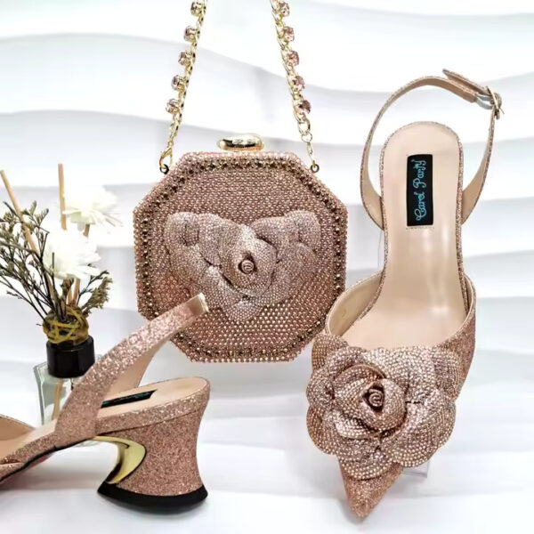 Rose Gold Ladies Shoes - Image 3